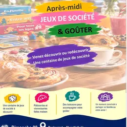 Après-midi jeux de société & goûter