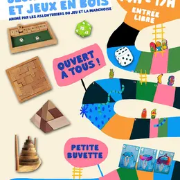 Après-midi jeux de société et jeux en bois