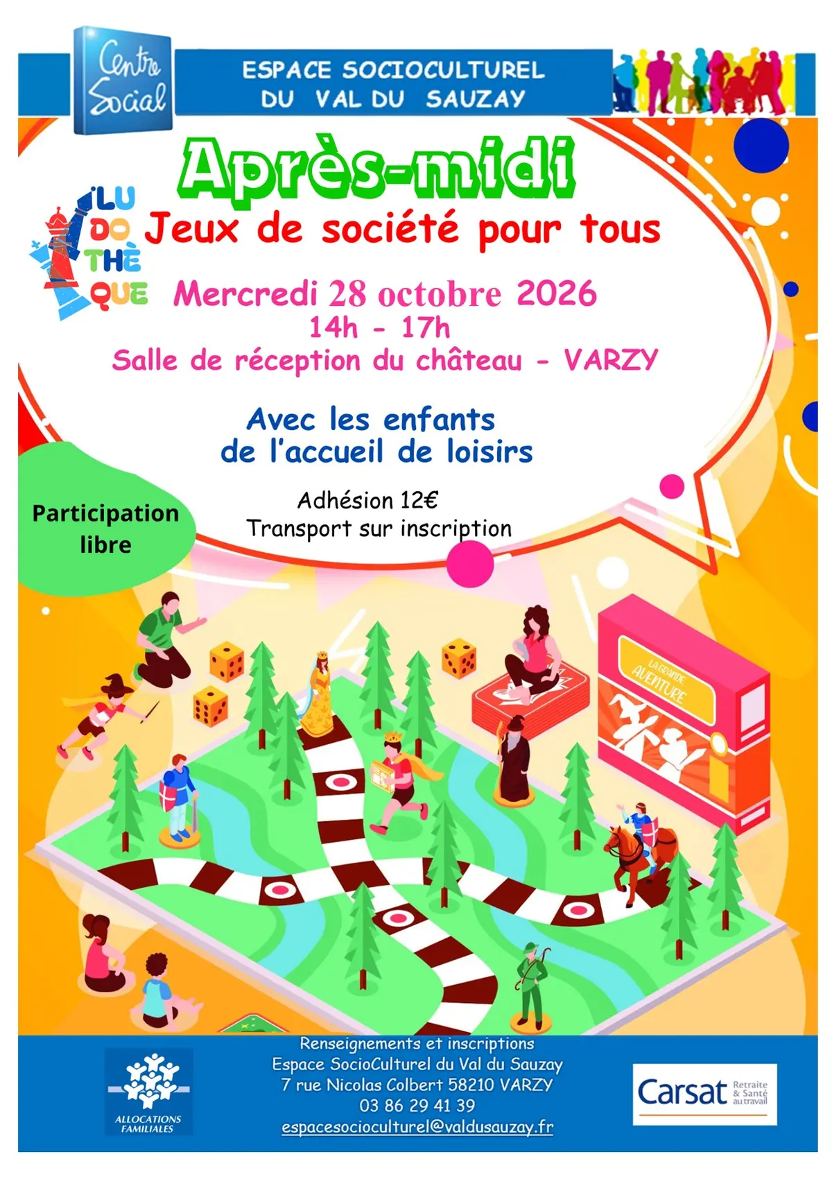 Après-midi jeux de société pour tous
