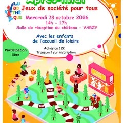 Après-midi jeux de société pour tous