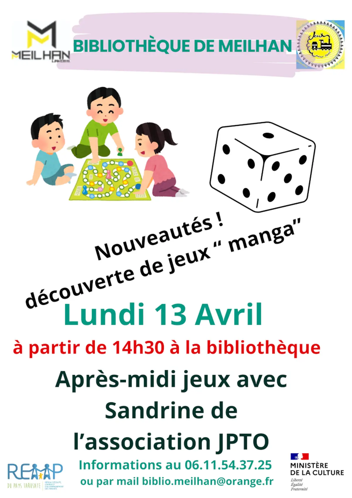 Après-Midi jeux de société spécial Manga