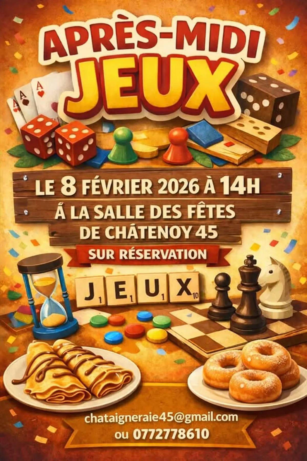 Après midi jeux et lecture
