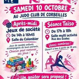 Après-midi jeux - Octobre rose