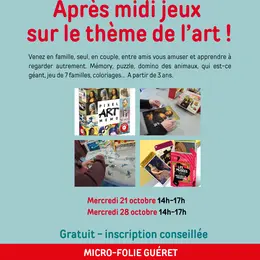Après-midi jeux sur le thème de l'art !