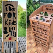 Après-midi loisirs : défis et jeux géants en bois