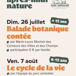 Après-midi nature au parc animalier : Balade botanique contée