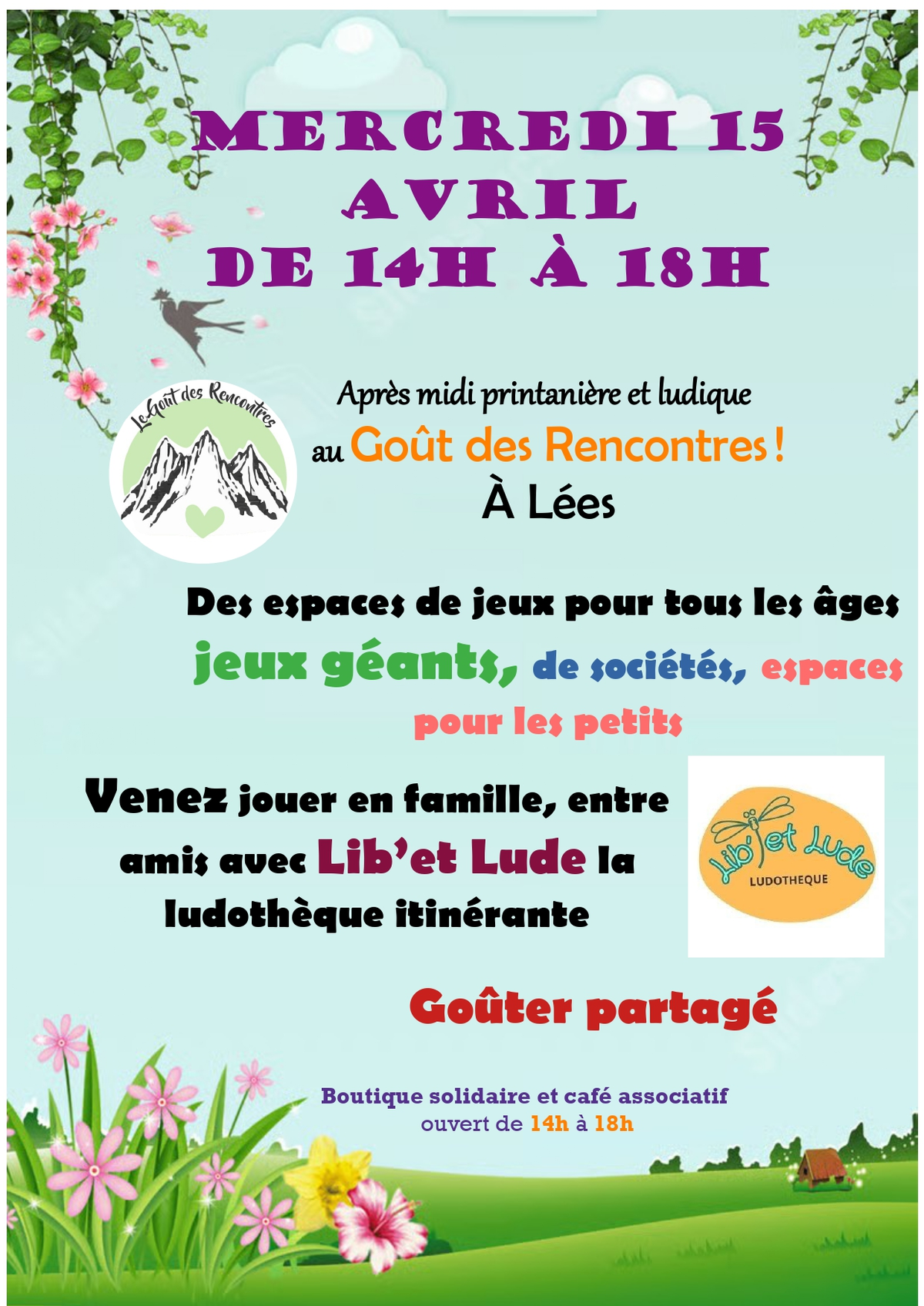 Après-midi printanière et ludique