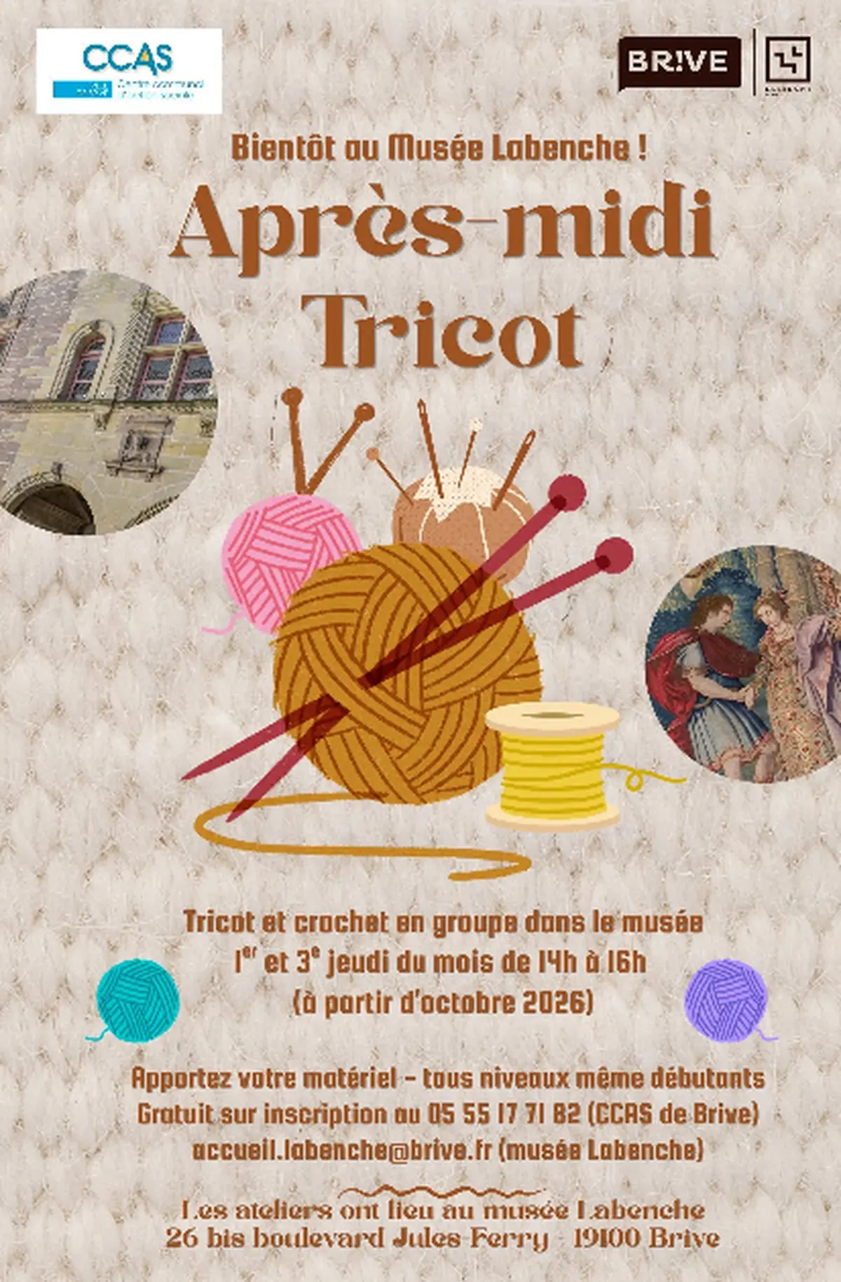 Après-midi tricot (Musée Labenche)
