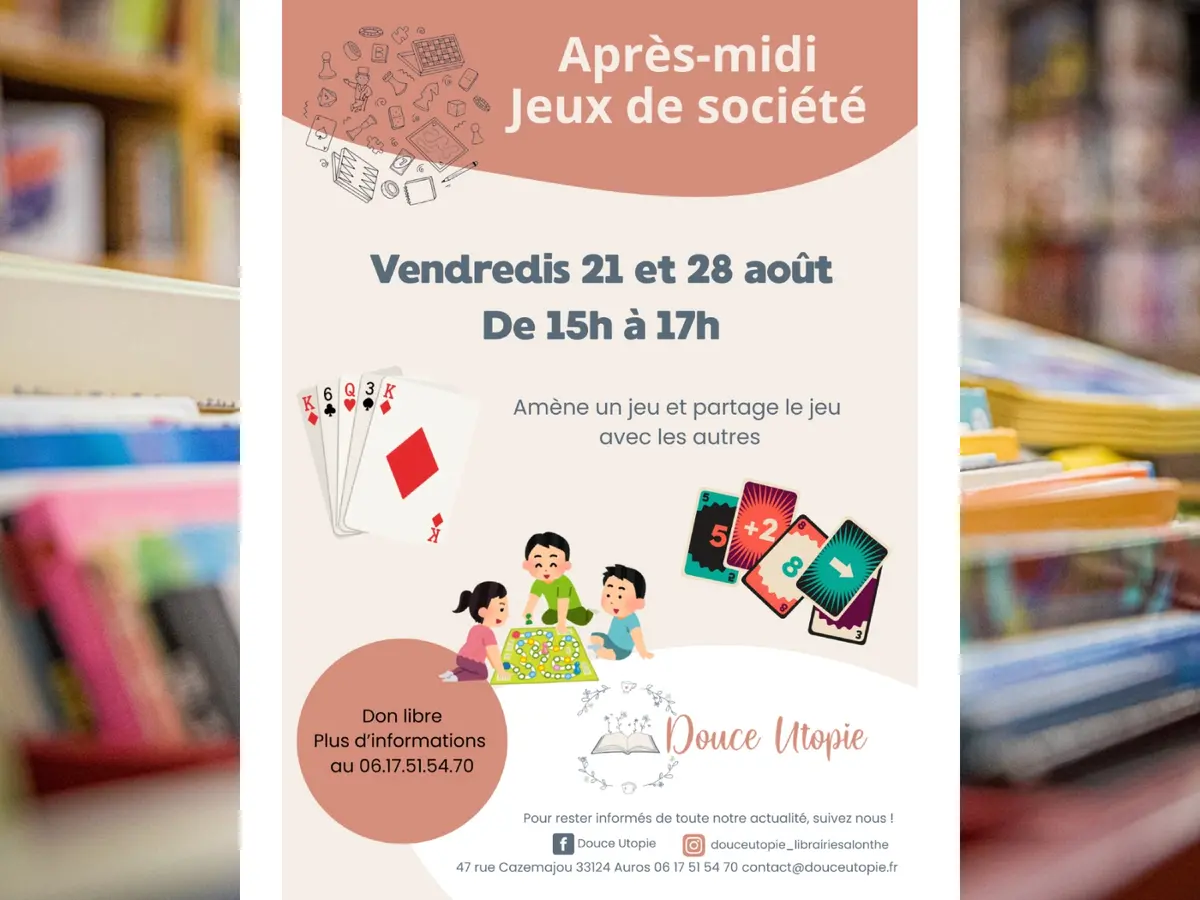 Après-midis jeux de société