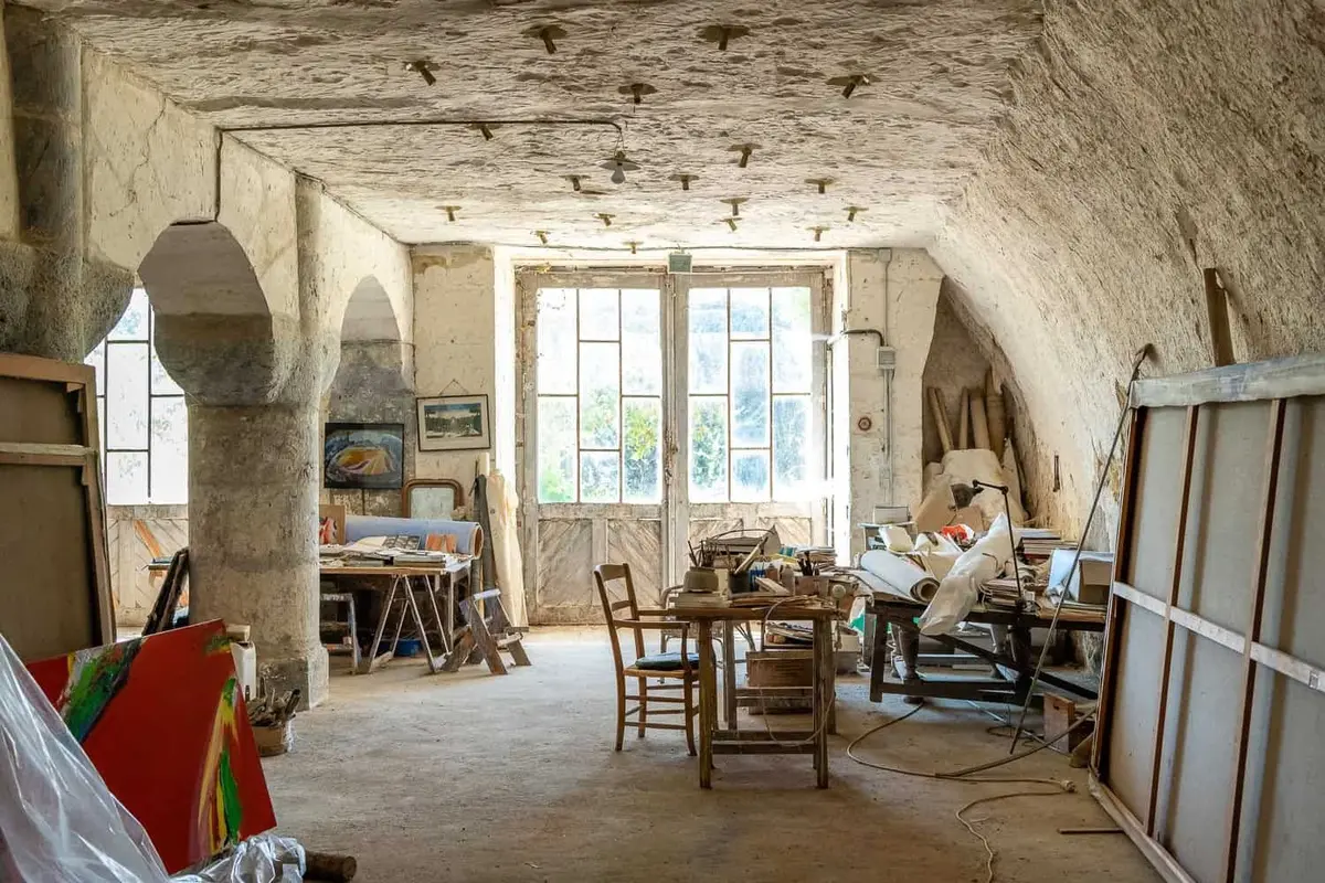 L'atelier d'Olivier Debré - Artiste Peinture de l’abstraction lyrique