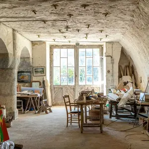 L'atelier d'Olivier Debré - Artiste Peinture de l’abstraction lyrique