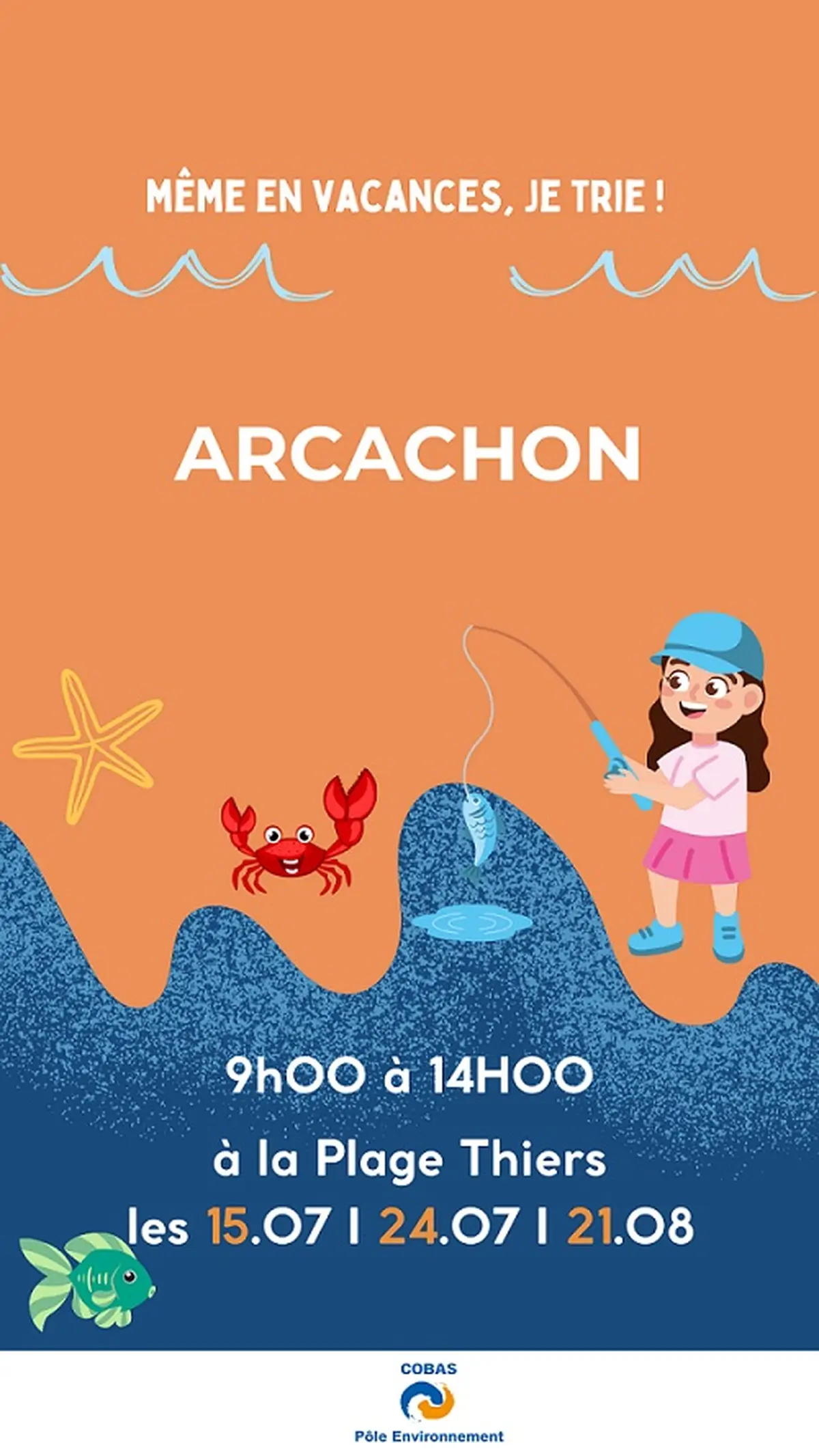 Arcachon : Même en vacances je tri !