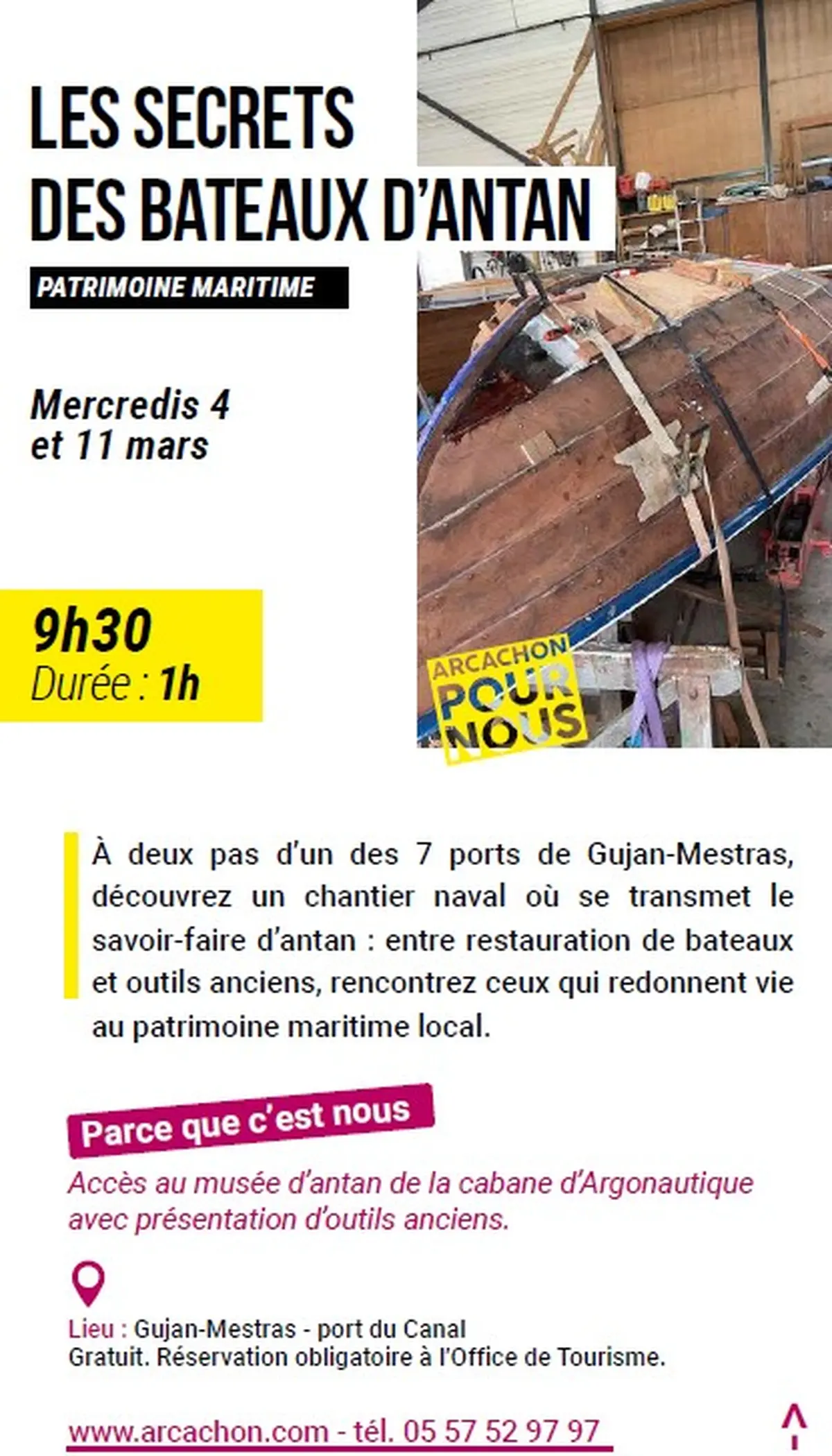 Arcachon pour nous : Les secrets des bateaux d'antan