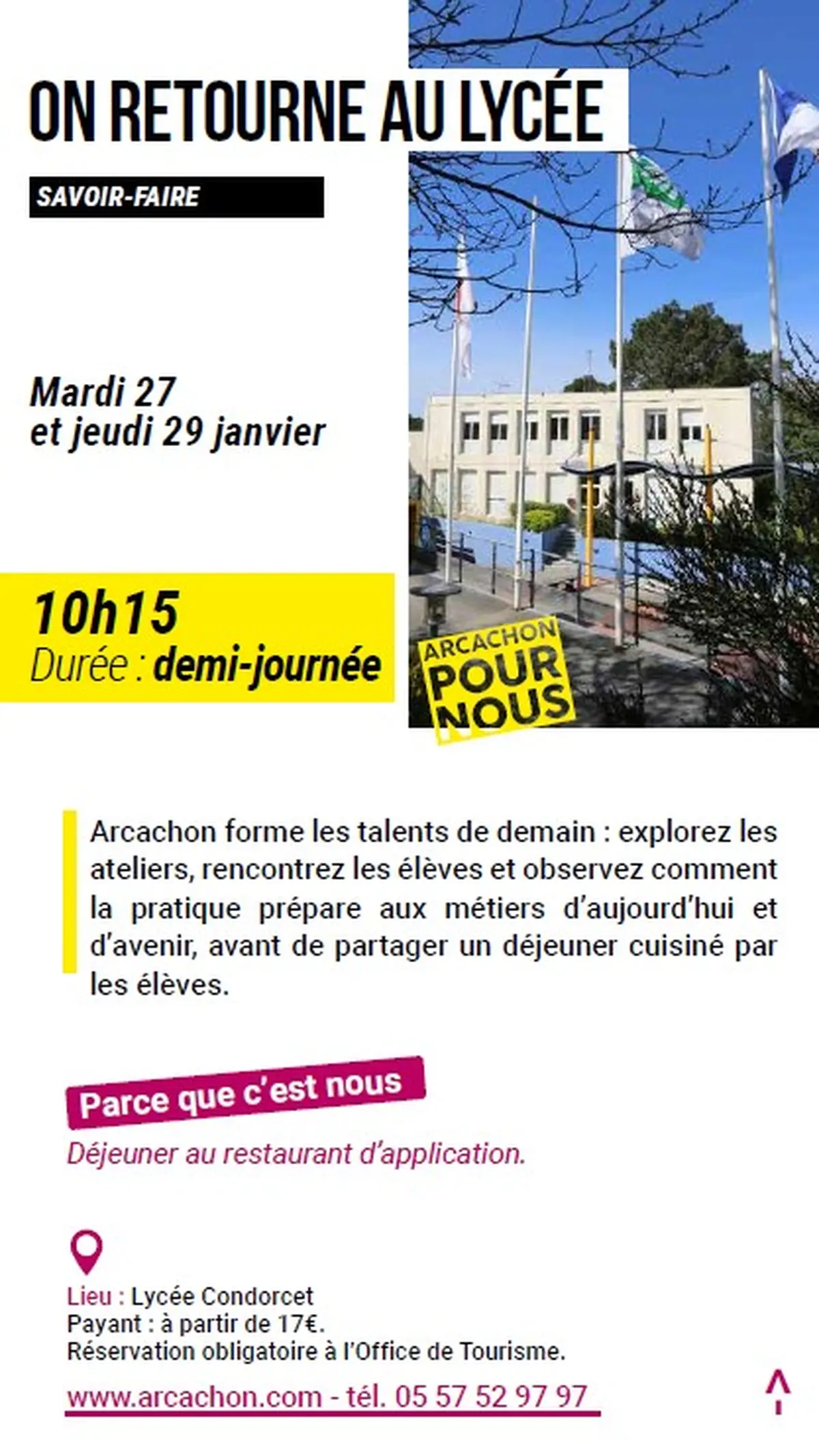 Arcachon pour nous : On retourne au lycée