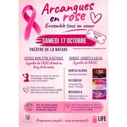Arcangues en rose : ensemble tous en coeurs