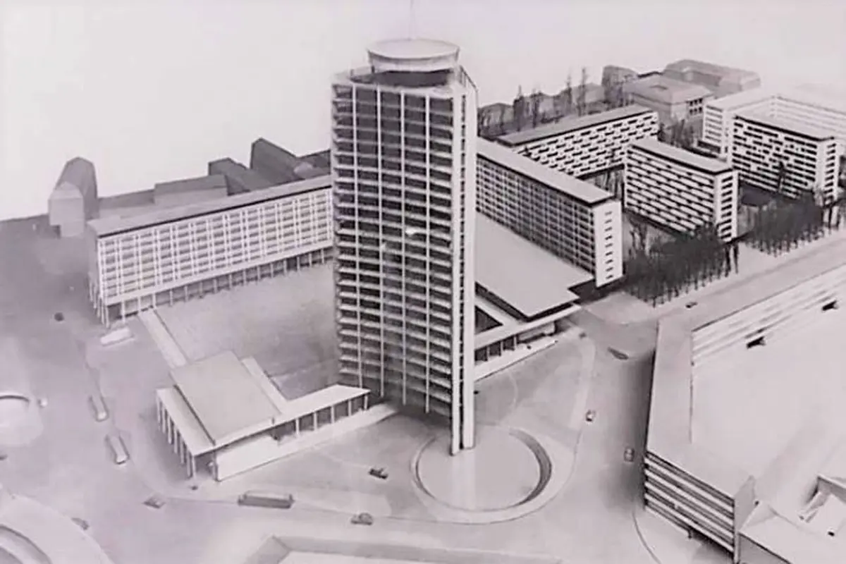 Une maquette du projet de la tour