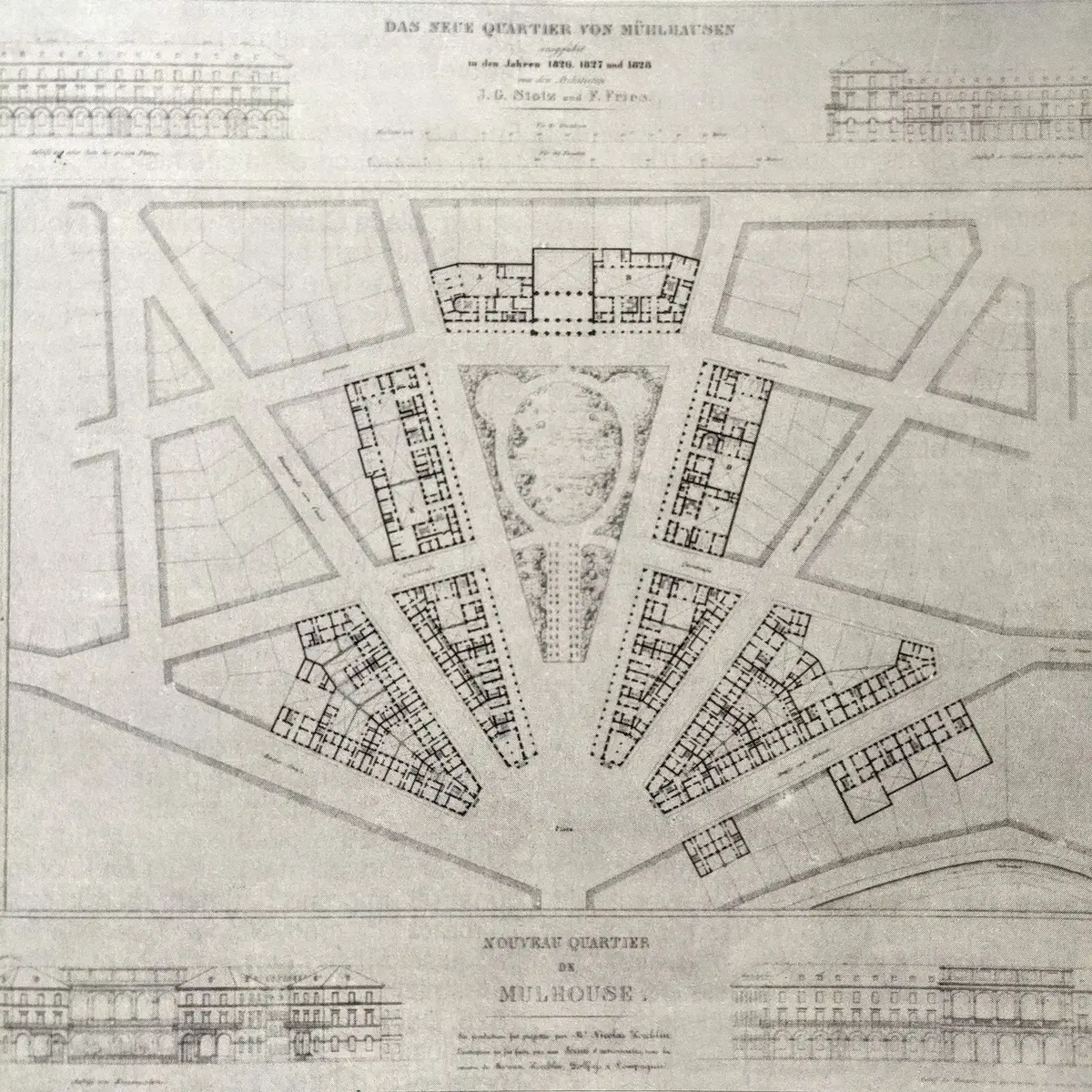 Le plan original en étoile du quartier