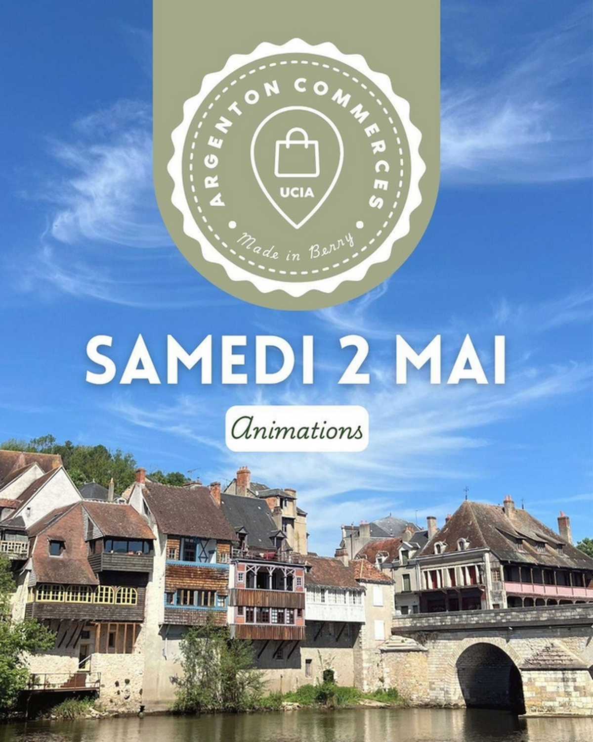 Argenton sur Creuse, la ville s'anime.