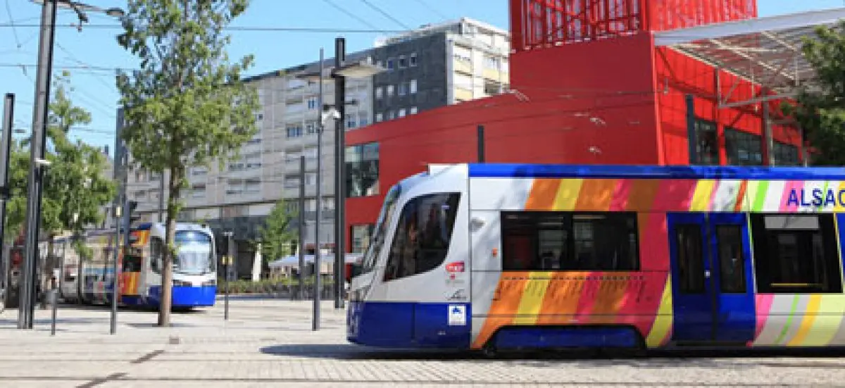 Arrêt Thann St-Jacques  - Tramtrain de Mulhouse