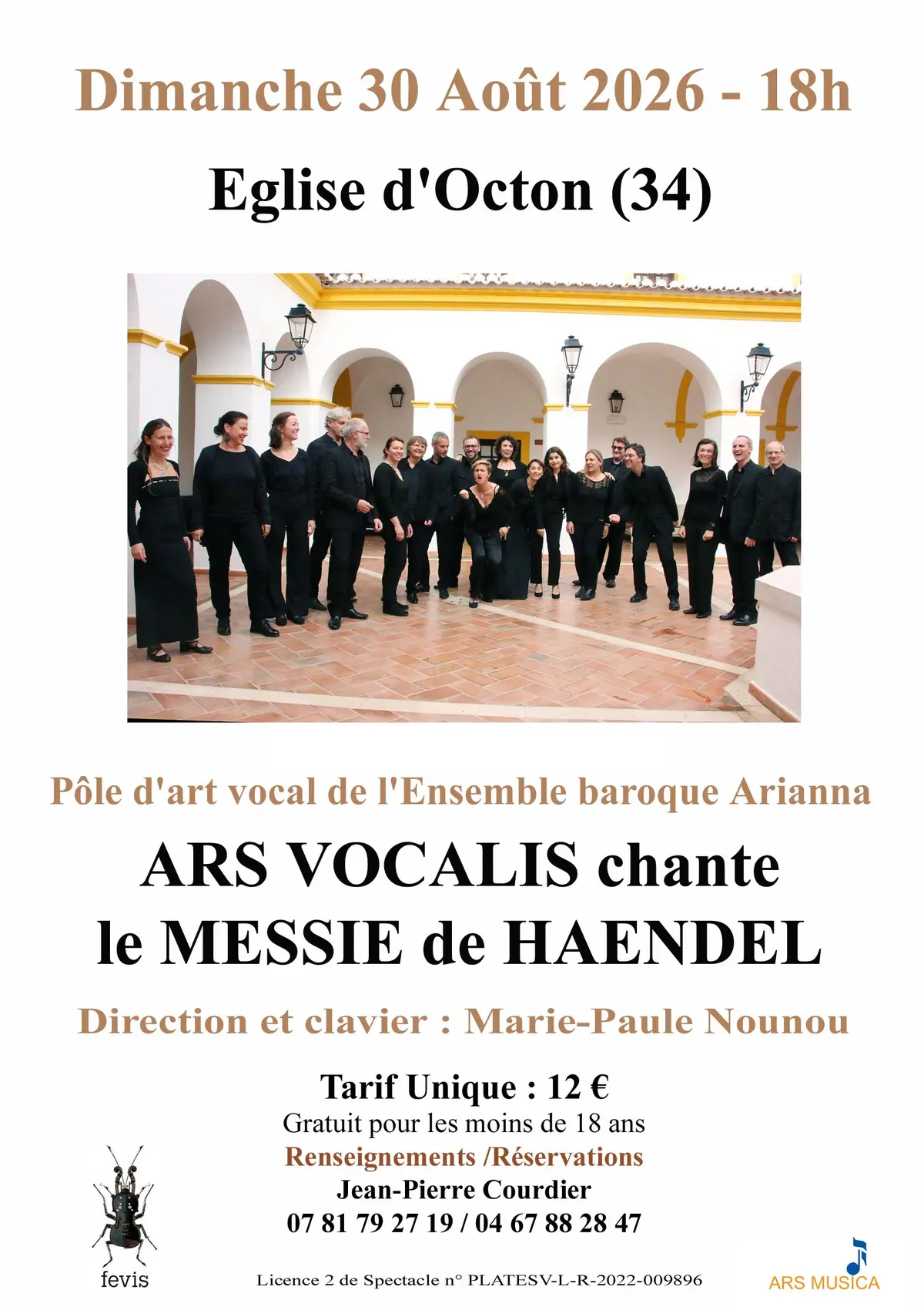 Ars Vocalis Chante Le Messie De Haendel
