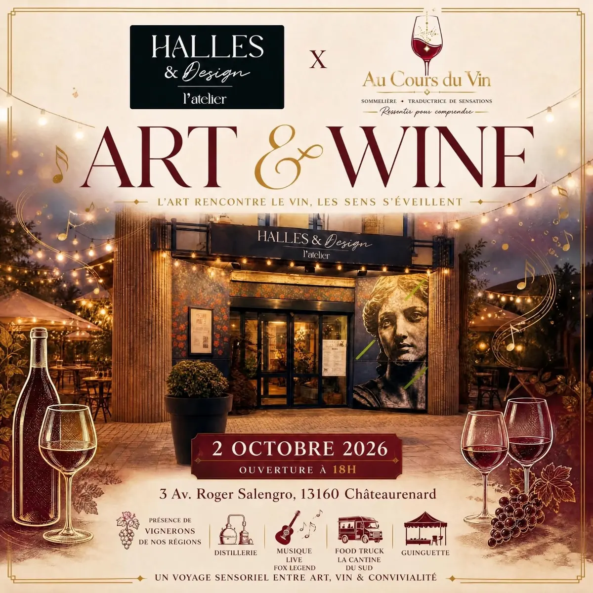 Art & Wine aux Halles & Design