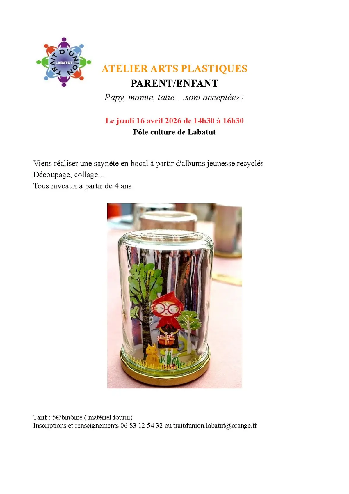 Arts plastiques , saynète en bocal