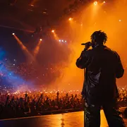 Asake en concert à l'Accor Arena de Paris pour son In God We Trust World Tour