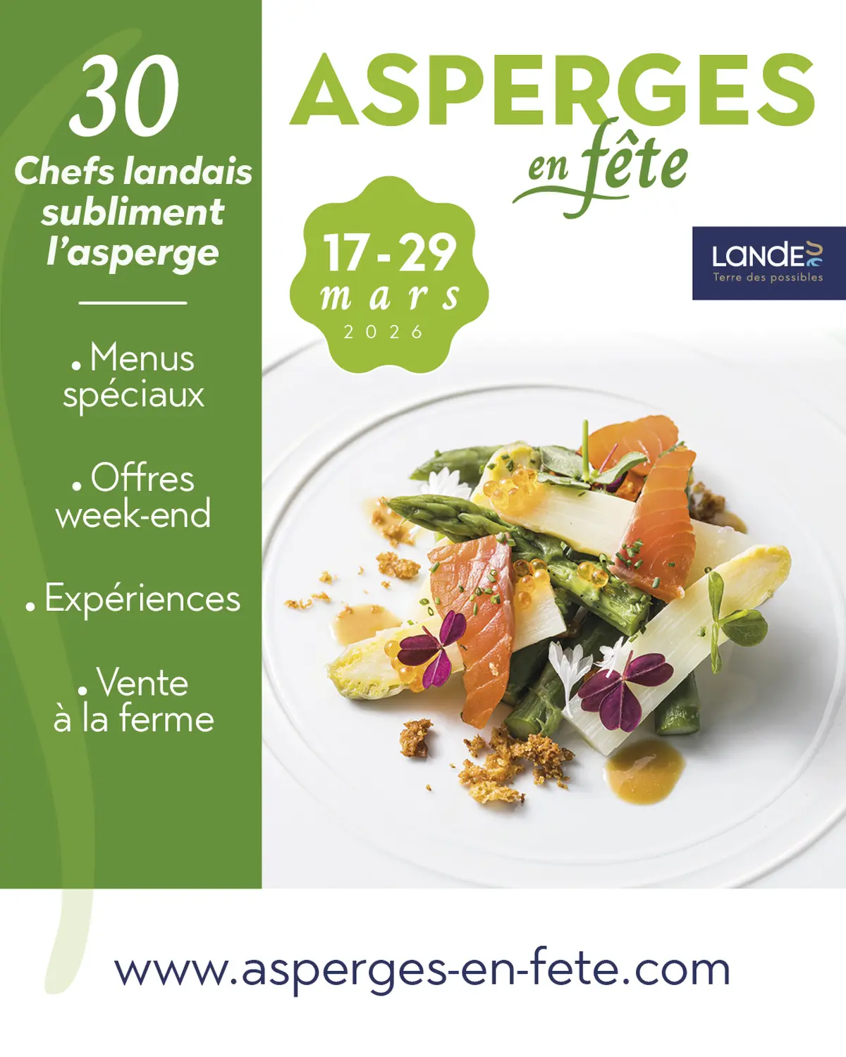 Asperges en fête à la Table du Marensin