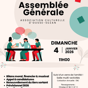Assemblée Générale - Association Culturelle d'Ousse Suzan