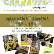 Ateleirs de fabrication de décos pour la Carnaval de Melle