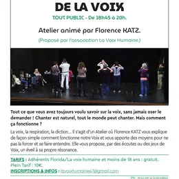 Atelier : À la découverte de la voix