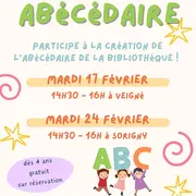 Atelier Abécédaire à la Bibliothèque