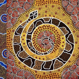 Atelier aborigène pointilliste