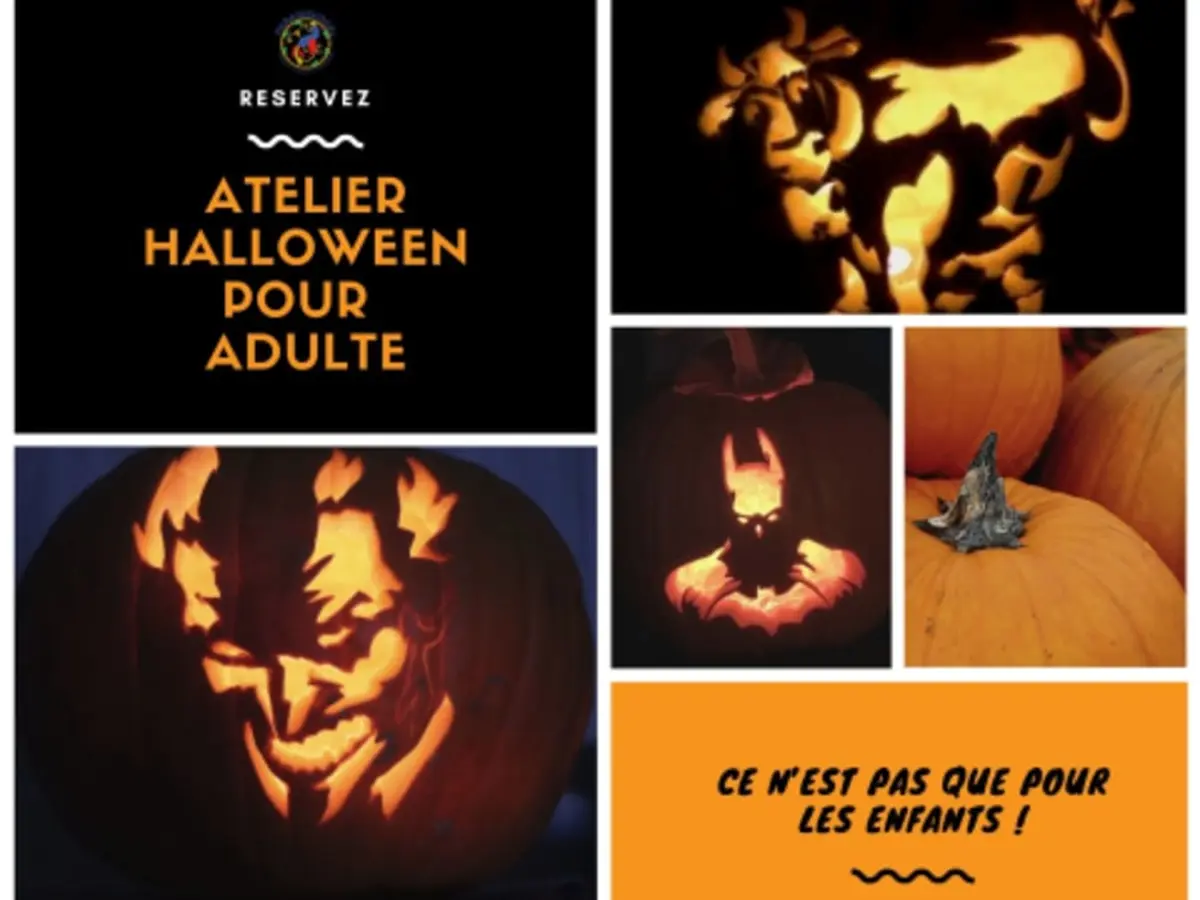 Atelier adulte citrouille d'Halloween cueillette Paradisvogel