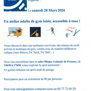 Atelier adulte de gym loisirs
