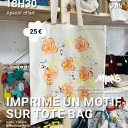 Atelier adulte Imprime un motif sur tote bag