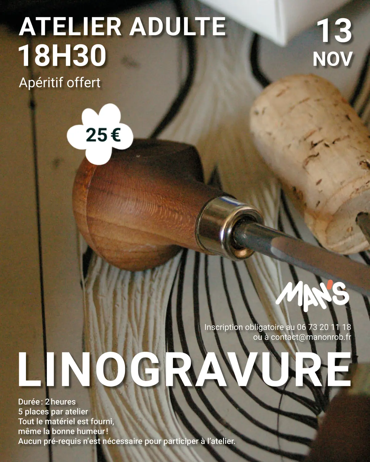 Atelier adulte linogravure