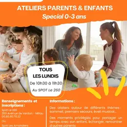Atelier / animation pour les 0-3 ans avec leurs parents - Spot le 260