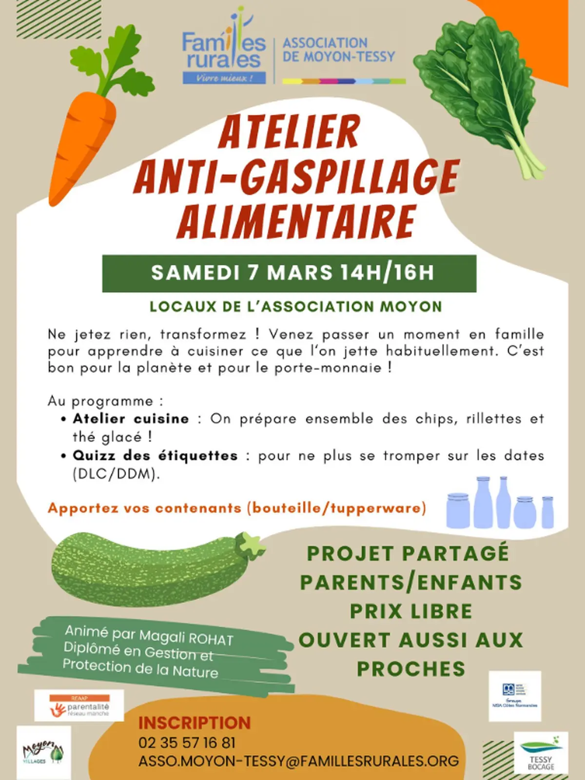 Atelier anti-gaspillage alimentaire