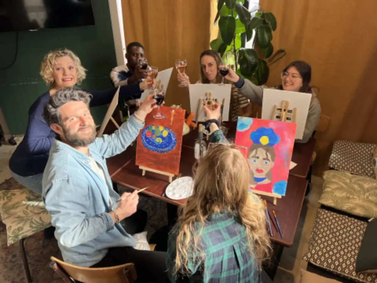 Atelier apéro peinture à Paris 13ème
