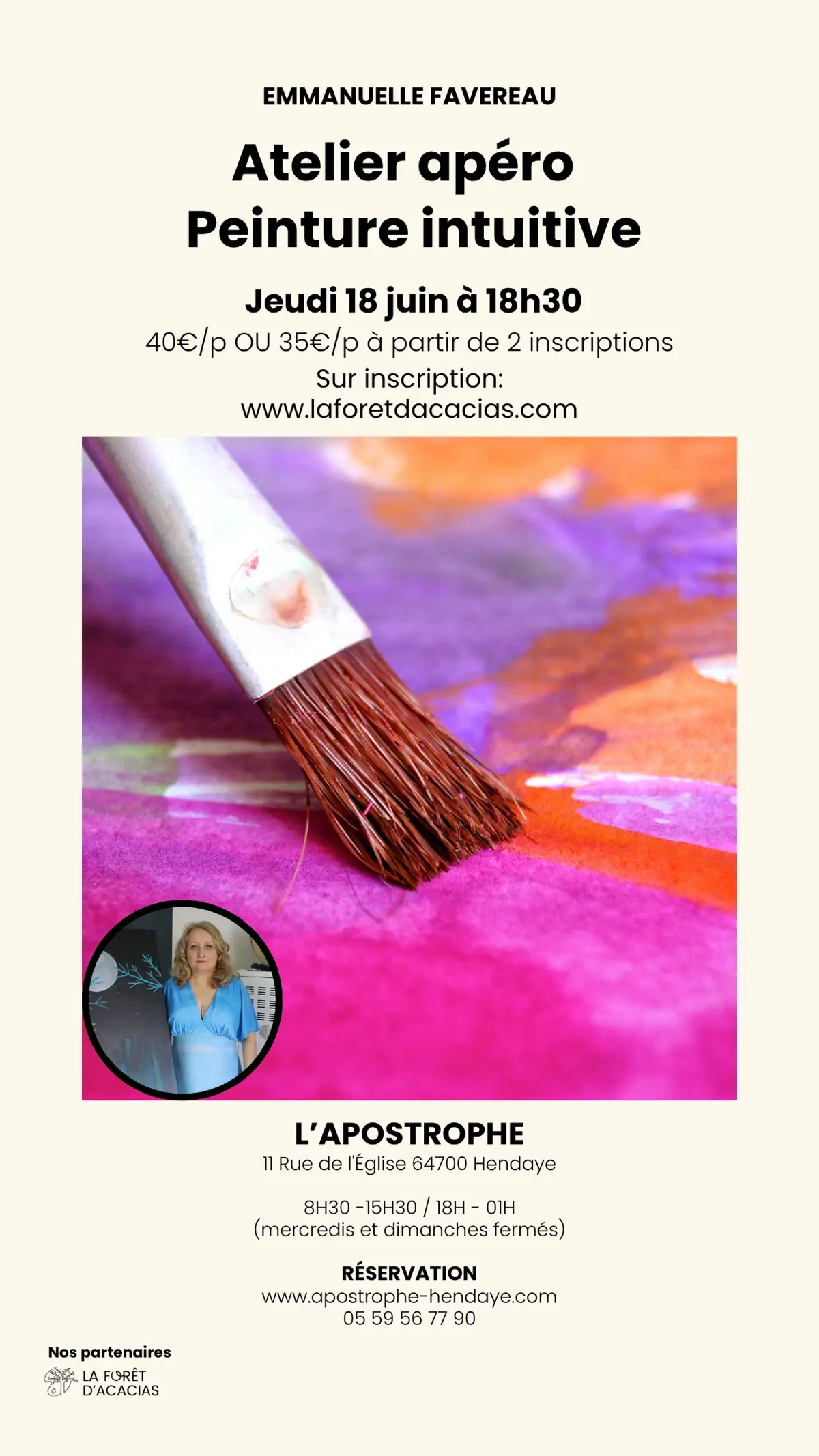 Atelier apéro - Peinture intuitive