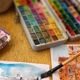 Atelier aquarelle - carnet de voyage avec l'artiste Elisabeth Ledoux