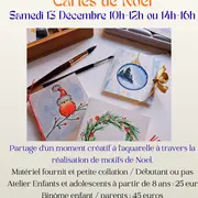 Atelier Aquarelle Cartes de Noël