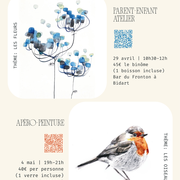 Atelier aquarelle en duo – parent & enfant - Bar du Fronton