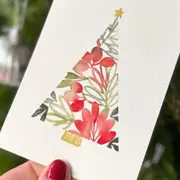 Atelier aquarelle spécial Noël à Paris 17ème