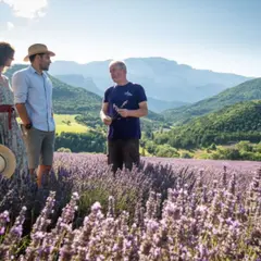 Atelier aromathérapie dans une distillerie à Chamaloc (26)