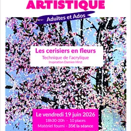 Atelier artistique Les cerisiers en fleurs - Halles & Design
