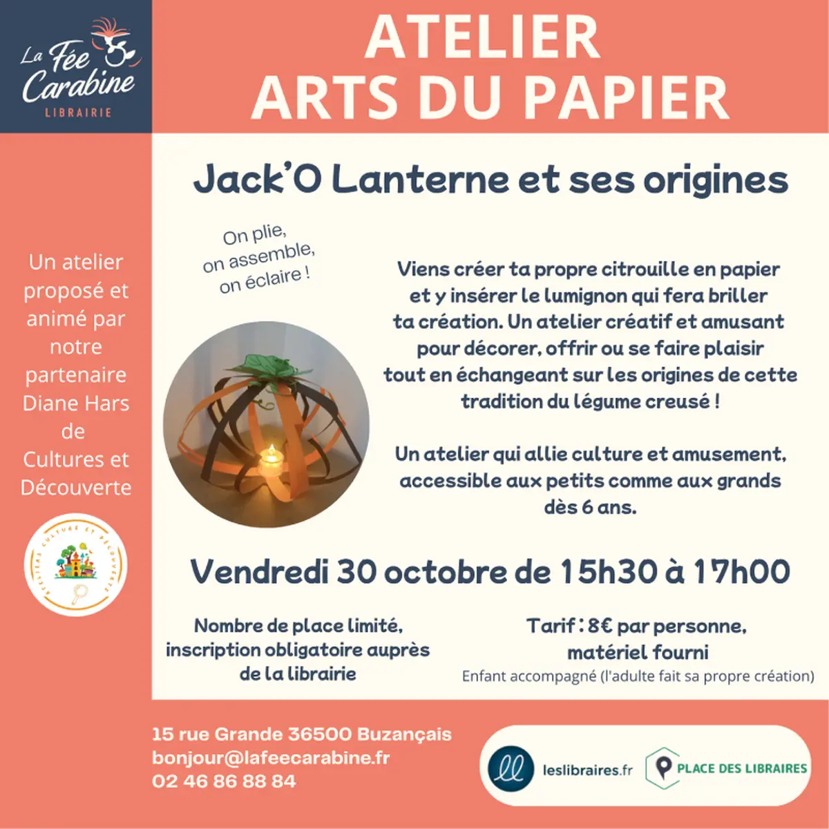 Atelier Arts du papier : Jack'O Lanterne et ses origines