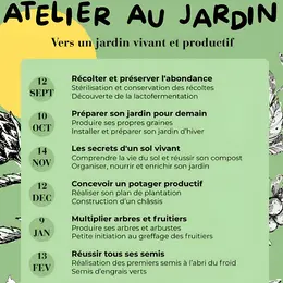 Atelier au jardin arterre