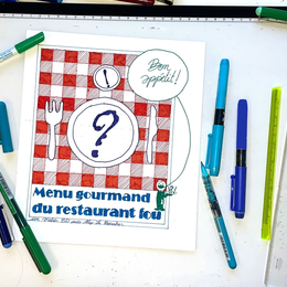 Atelier BD jeunesse : Le menu gourmand du restaurant fou !